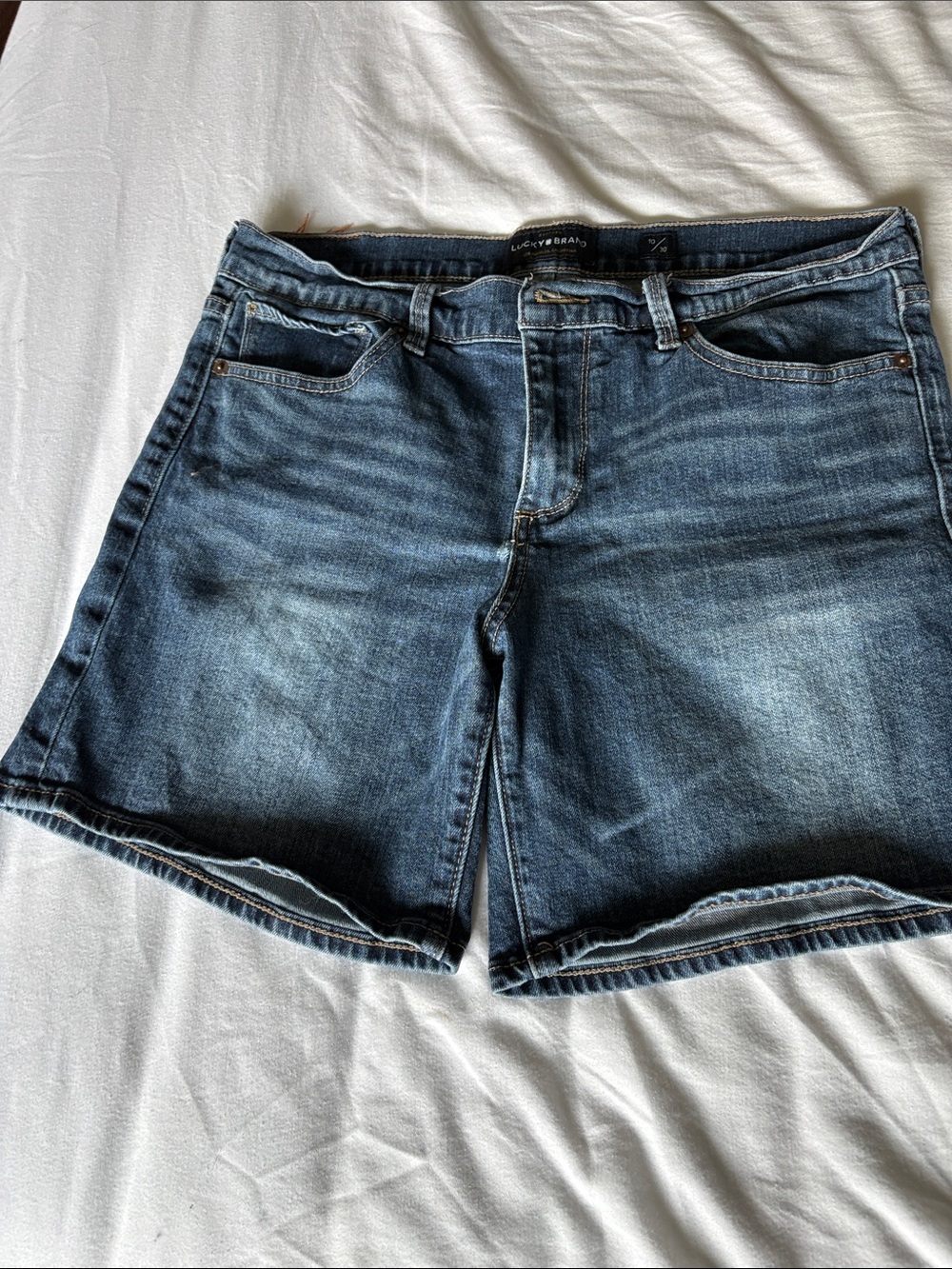 Lucky Brand Blue Faded Denim Jean Shorts